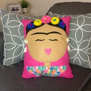 Handmade Frida Khalo decorative pillow